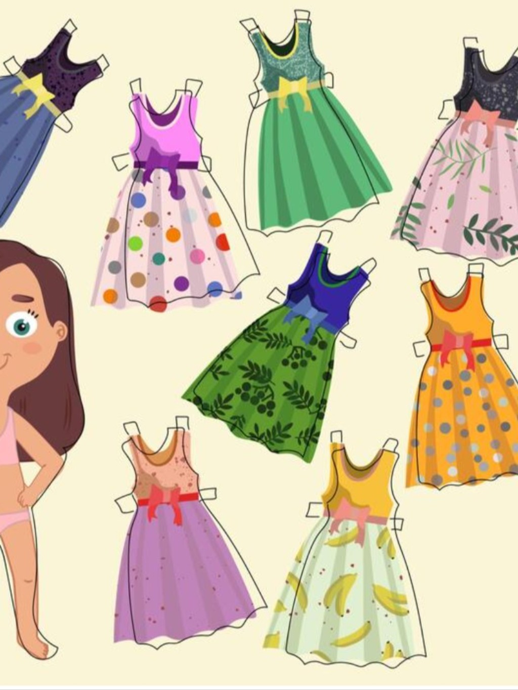 Colorful Dresses Set 2-3y